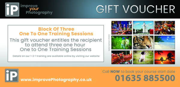 Improve Photography 1-2-1 Block Of Three Training Sessions